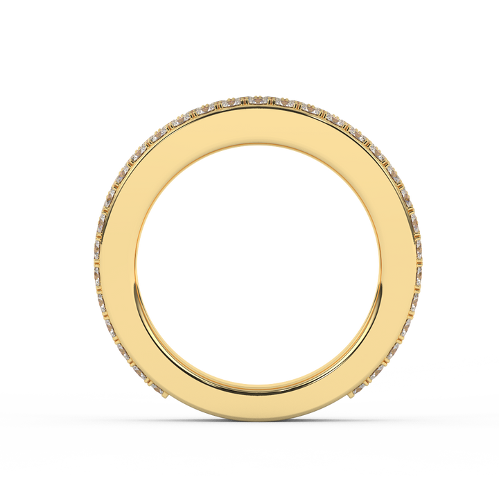 14kt Gold Eternity Band Featuring Certified Natural Diamonds, Total Weight 3.00 Cttw - Fehu Jewels
