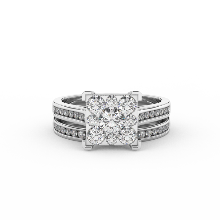 Certified Natural Diamond 1 1/5 Cttw Bridal Set In 14kt Gold - Timeless Elegance - Fehu Jewels