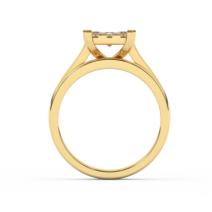 Certified Natural Diamond 1 1/5 Cttw Bridal Set In 14kt Gold - Timeless Elegance - Fehu Jewels