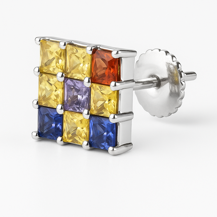 Kaleidoscope Earrings by FEHU – Luxury Gemstone Elegance