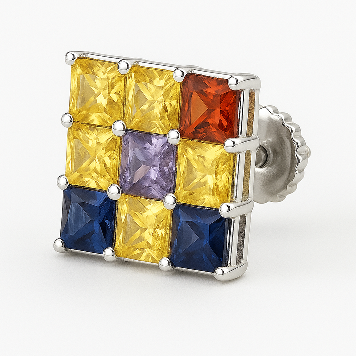 Kaleidoscope Earrings by FEHU – Luxury Gemstone Elegance