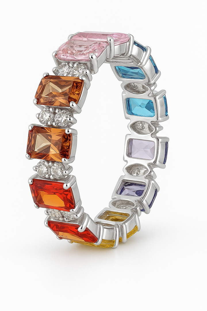 Kaleidoscope Eternity Ring