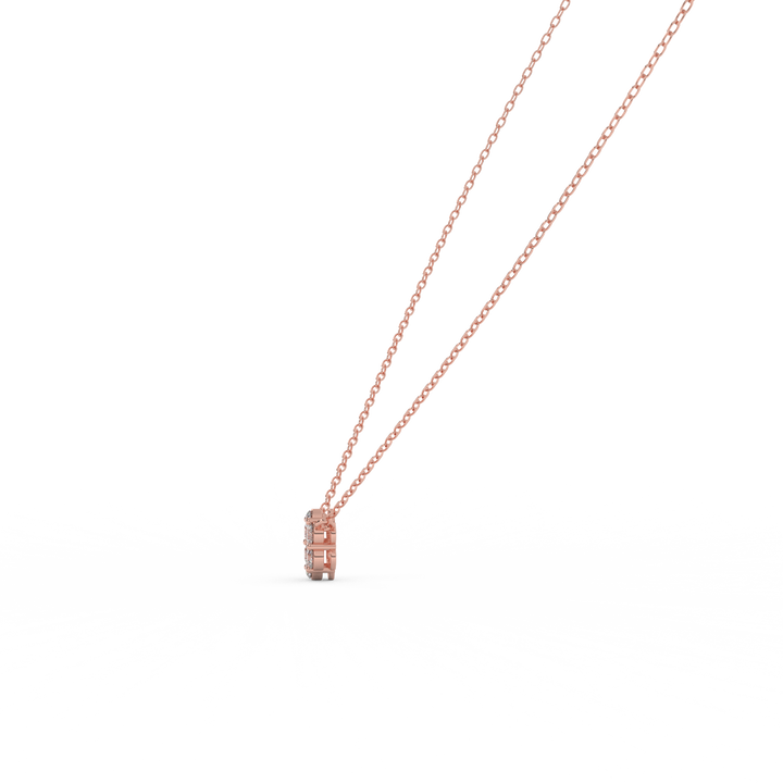 0.50 Cttw Natural Diamond Flower Pendant Necklace for Women | Crafted in 14K Rose, White, and Yellow Gold | Cluster Diamond Necklace, Perfect Gift for Her - Fehu Jewels