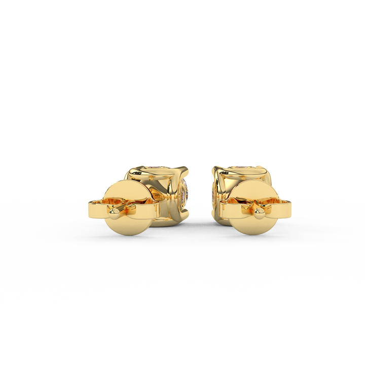 1 3/8 Cttw Round Cut Certified Natural Diamond Designer Stud Earrings | 14kt Gold - Fehu Jewels