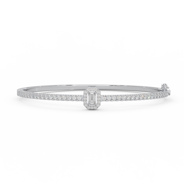 1 1/6 Cttw Certified Diamond Elegant Bangle In 14KT Gold - Fehu Jewels