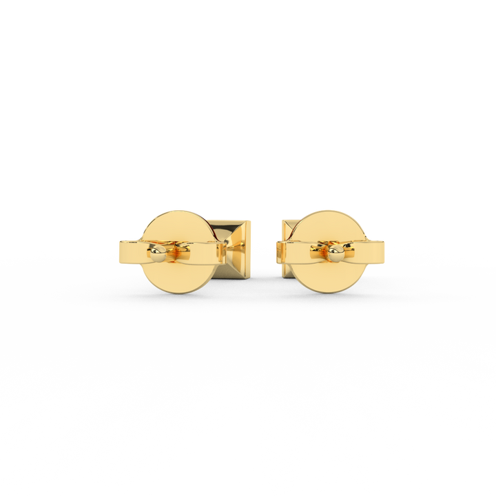1/6 Cttw Princess Cut Natural Diamond Stud Earrings | 14kt Gold - Fehu Jewels
