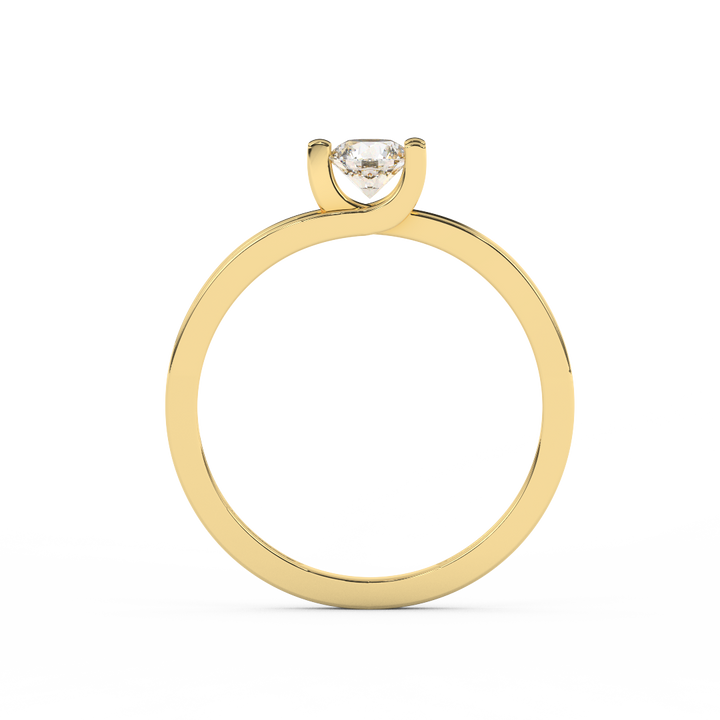 Delicate 2/7 Carat Certified Diamond Solitaire Engagement Ring - Fehu Jewels