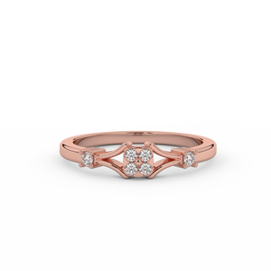 Chic 1/9 Cttw Certified Square Diamond Cluster Ring In 14kt Gold - Fehu Jewels Chic 1/9 Cttw Certified Square Diamond Cluster Ring In 14kt Gold - Fehu Jewels