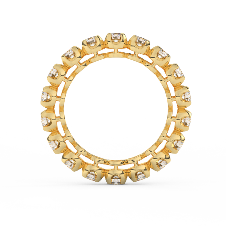 Certified Natural 1 2/5 Cttw Vittore Design Eternity Band In 14kt Gold - Fehu Jewels