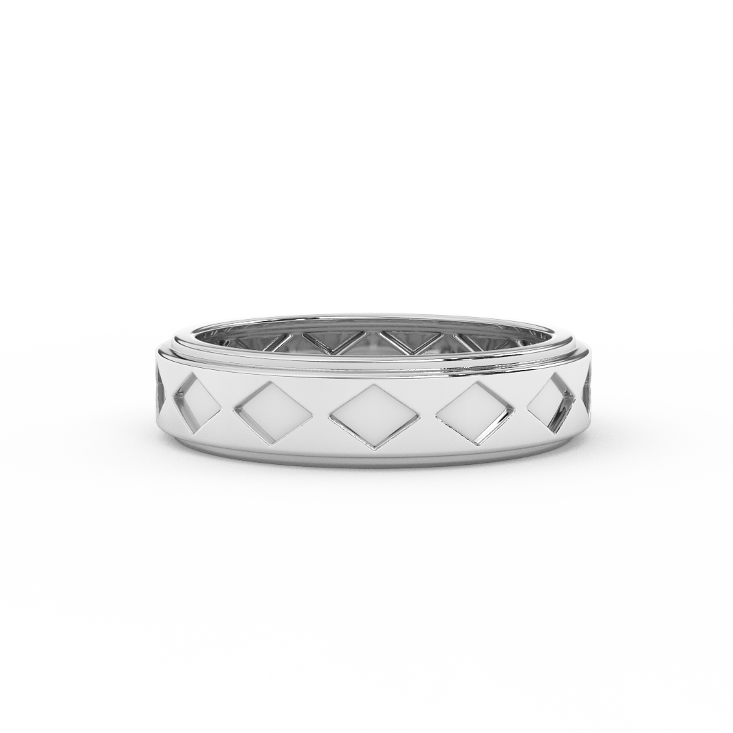 Timeless Elegance Men's Band In 14kt Gold - Fehu Jewels