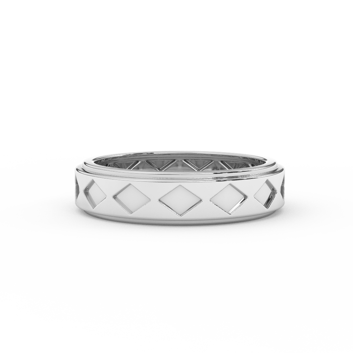 Timeless Elegance Men's Band In 14kt Gold - Fehu Jewels