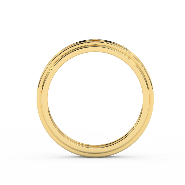 Timeless Elegance Men's Band In 14kt Gold - Fehu Jewels