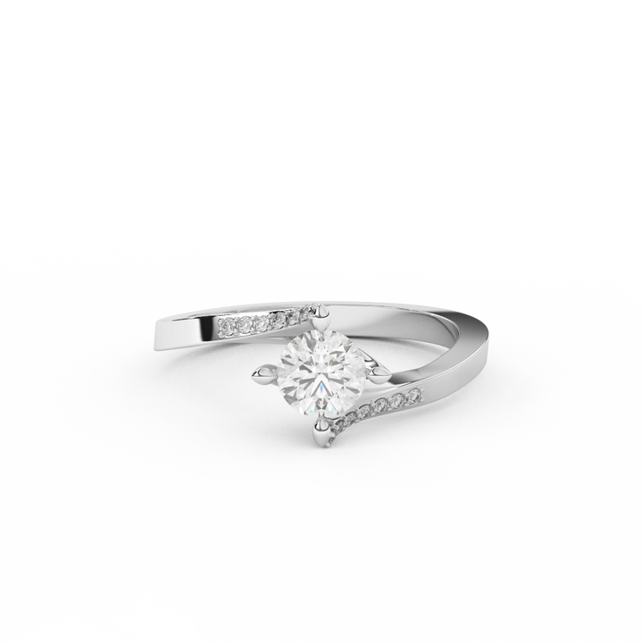 4/7 Cttw Certified Diamond Ring In 14kt Gold - Fehu Jewels