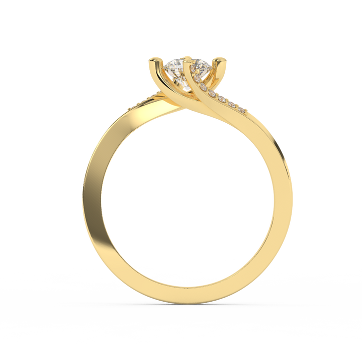 4/7 Cttw Certified Diamond Ring In 14kt Gold - Fehu Jewels