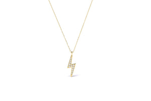 0.50 Carat Diamond Lightning Bolt Thunder Pendant Necklace | 14KT Gold 0.50 Carat Diamond Lightning Bolt Thunder Pendant Necklace | 14KT Gold