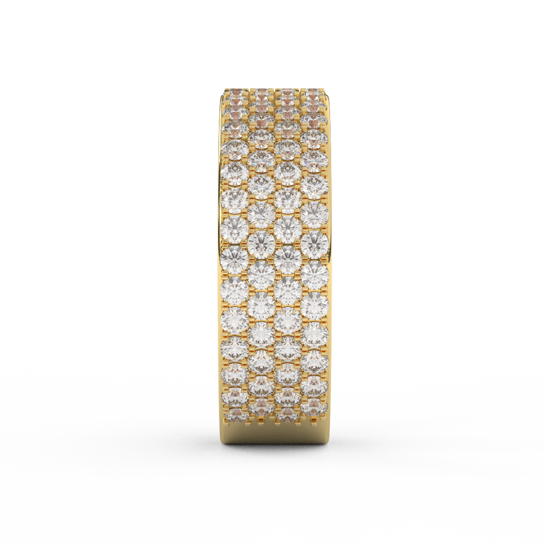 14kt Gold Eternity Band Featuring Certified Natural Diamonds, Total Weight 3.00 Cttw - Fehu Jewels