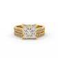 Certified Natural Diamond 1 1/5 Cttw Bridal Set In 14kt Gold - Timeless Elegance