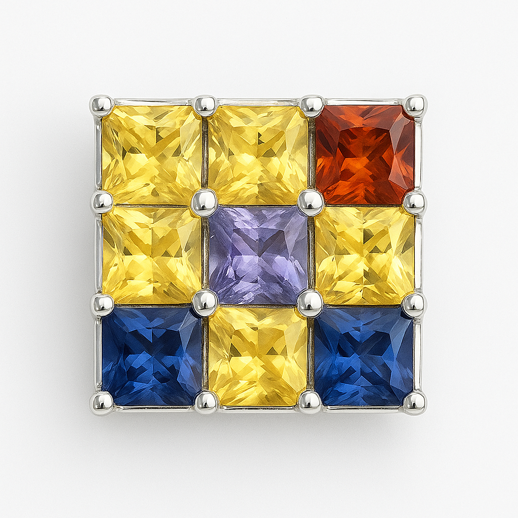 Kaleidoscope Earrings by FEHU – Luxury Gemstone Elegance