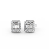 1/3 Cttw Certified Diamond Square Stud Earrings | Crafted In 14kt Gold - Fehu Jewels