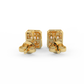 1/3 Cttw Certified Diamond Square Stud Earrings | Crafted In 14kt Gold