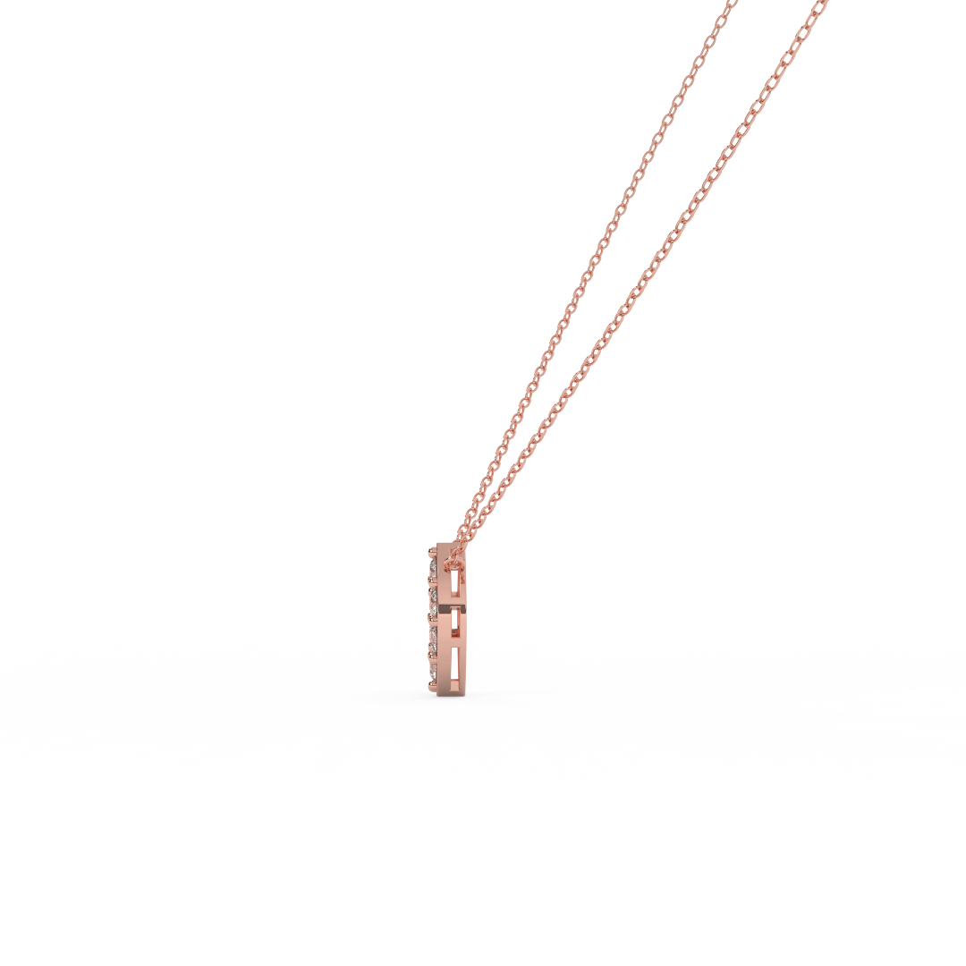 0.56 Cttw Round Cut Natural Diamond Pendant Necklace for Women | 14K Rose, White, and Yellow Gold | Marquise Leaf Design - Perfect Gift for Her - Fehu Jewels