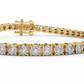 2/3 Cttw Certified Diamond Tennis Bracelet In 14KT Gold