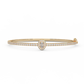 1 2/5 Cttw Certified Diamond Captivating Bangle Bracelet In 14KT Gold