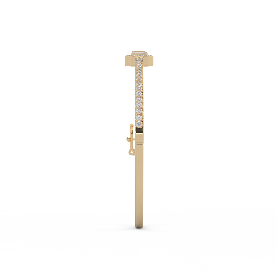 1 1/6 Cttw Certified Diamond Elegant Bangle In 14KT Gold - Fehu Jewels