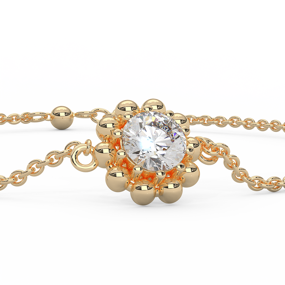 1.00 Cttw Certified Diamond Avion Bracelet In 14KT Gold - Fehu Jewels