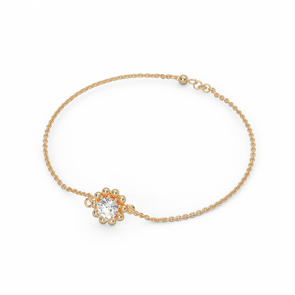 1.00 Cttw Certified Diamond Avion Bracelet In 14KT Gold - Fehu Jewels