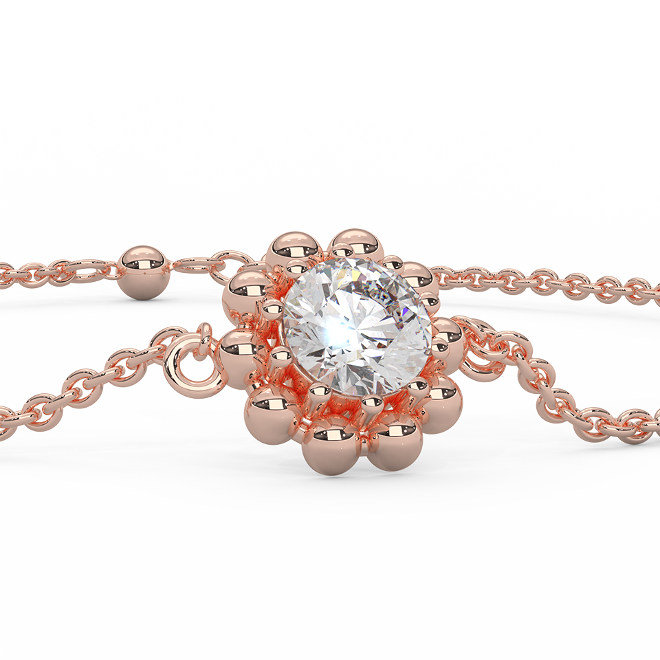 1.00 Cttw Certified Diamond Avion Bracelet In 14KT Gold - Fehu Jewels