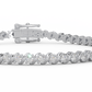 3.07 Cttw Certified Diamond Designer Tennis Bracelet In 14KT Gold | Timeless Elegance