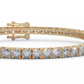 Captivating 4 8/9 Cttw Diamond Eternity Bangle In 14KT Gold | Embrace Eternal Radiance