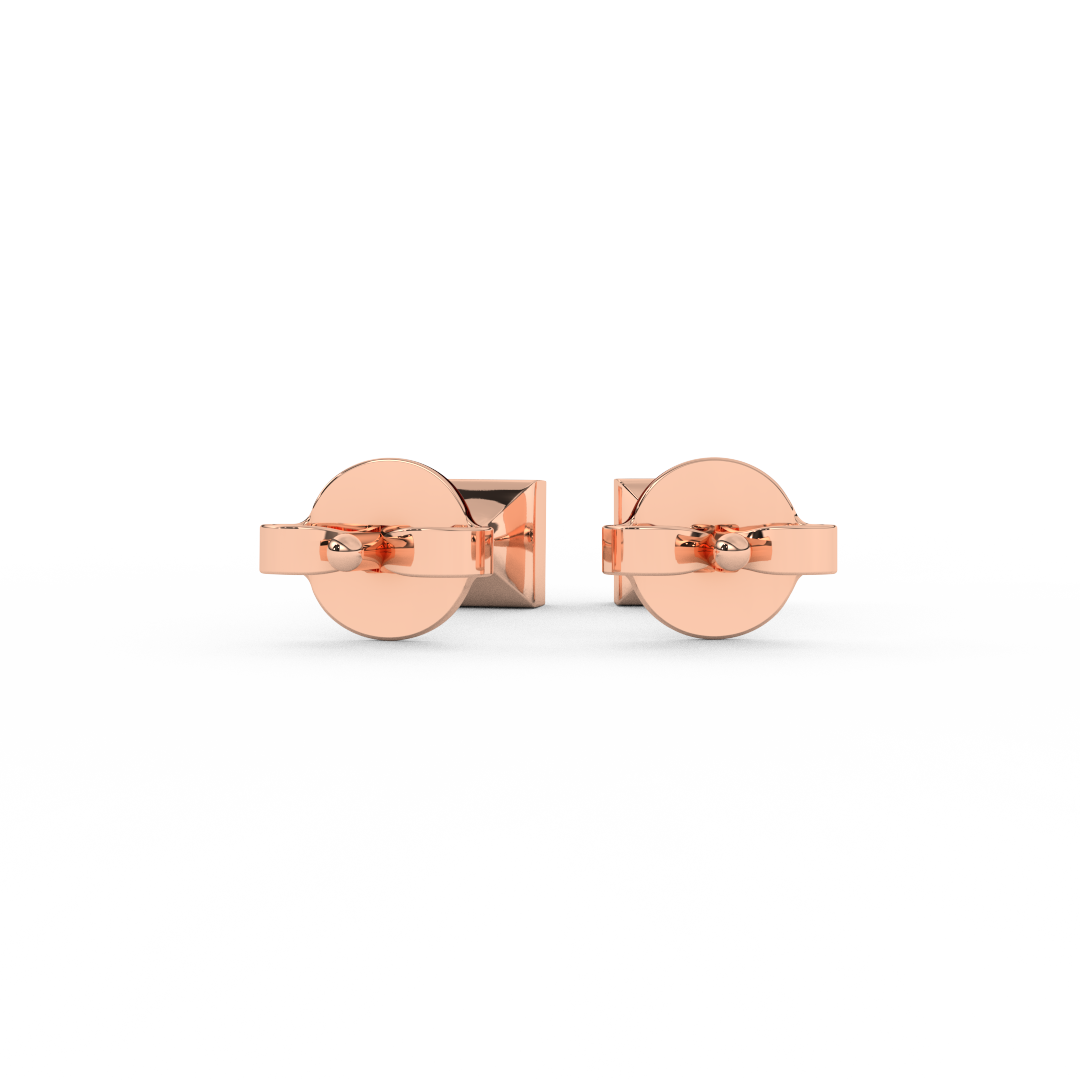 1/6 Cttw Princess Cut Natural Diamond Stud Earrings | 14kt Gold - Fehu Jewels