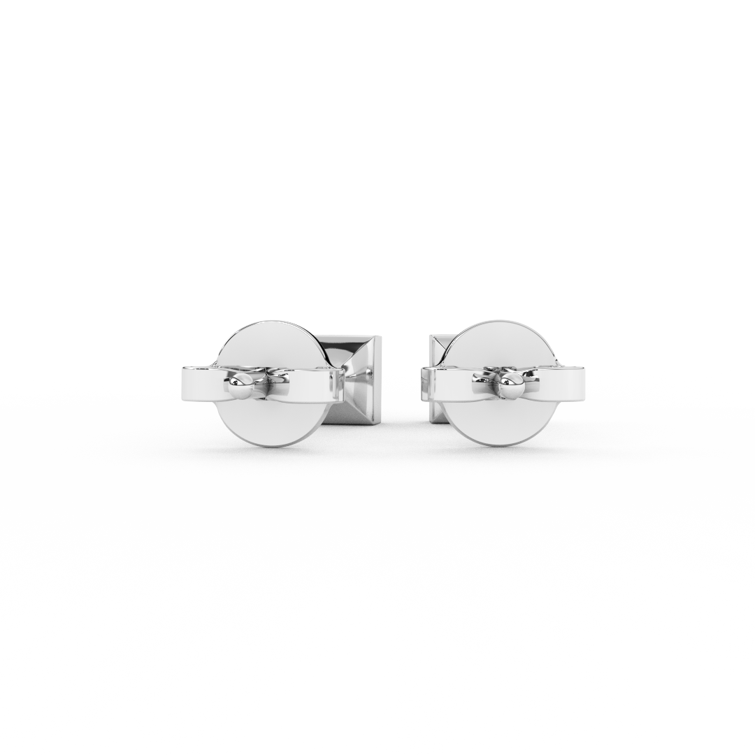 1/6 Cttw Princess Cut Natural Diamond Stud Earrings | 14kt Gold - Fehu Jewels