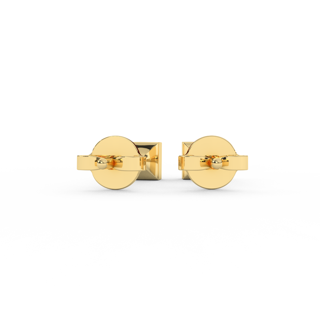 1/6 Cttw Princess Cut Natural Diamond Stud Earrings | 14kt Gold - Fehu Jewels