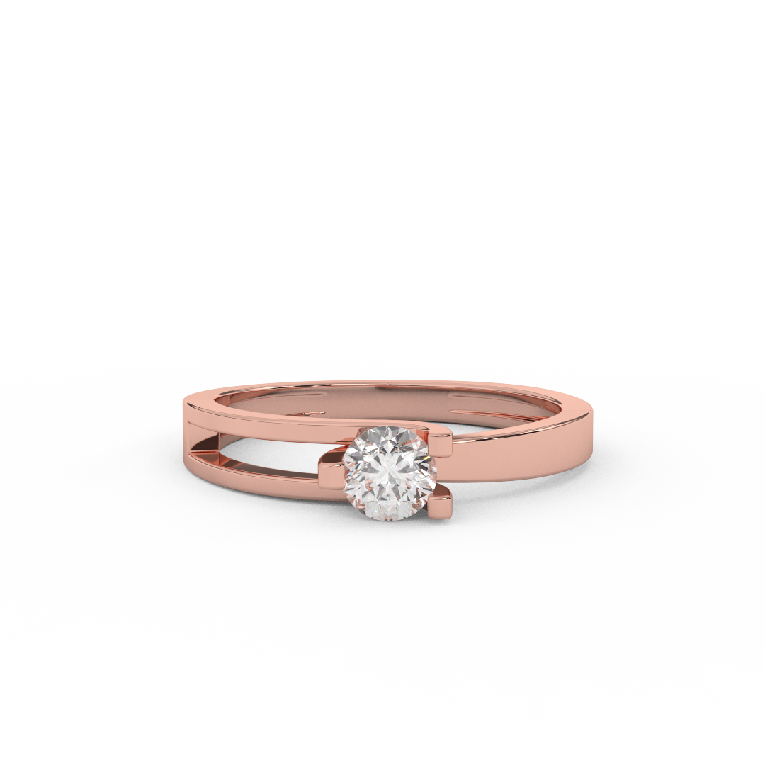 Delicate 2/7 Carat Certified Diamond Solitaire Engagement Ring - Fehu Jewels