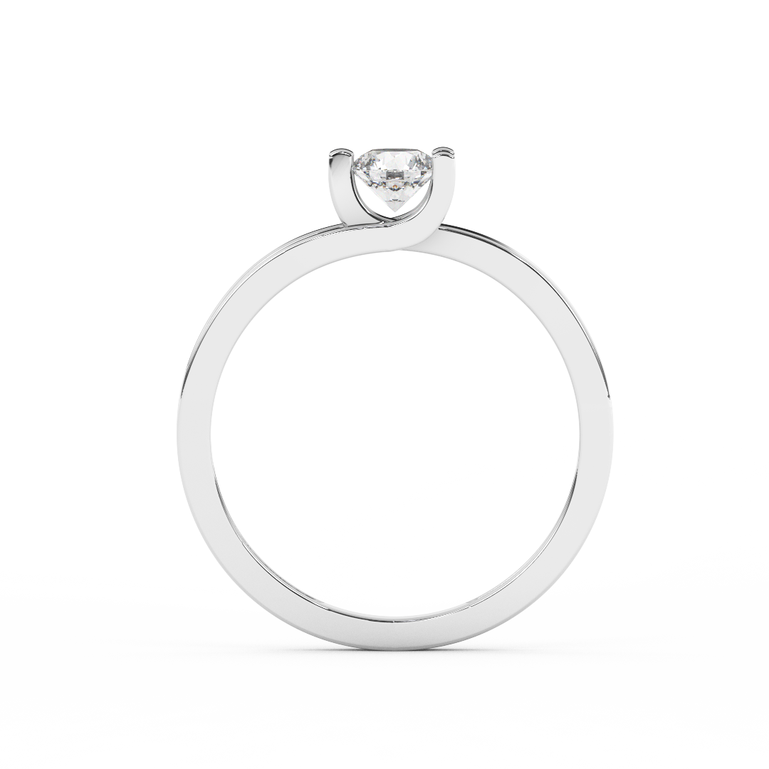 Delicate 2/7 Carat Certified Diamond Solitaire Engagement Ring - Fehu Jewels