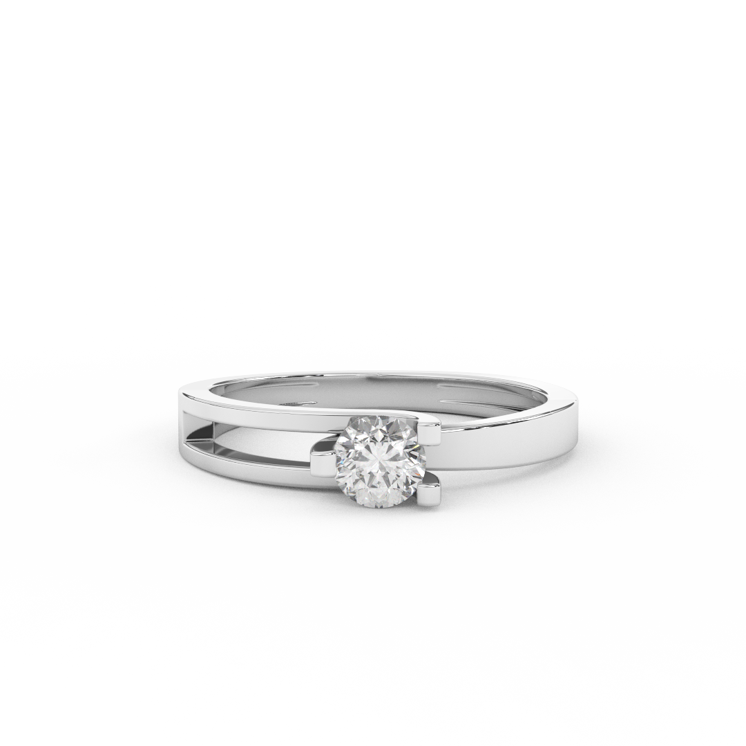Delicate 2/7 Carat Certified Diamond Solitaire Engagement Ring - Fehu Jewels