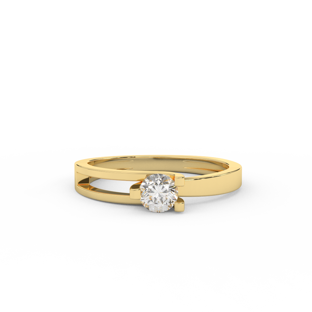 Delicate 2/7 Carat Certified Diamond Solitaire Engagement Ring - Fehu Jewels