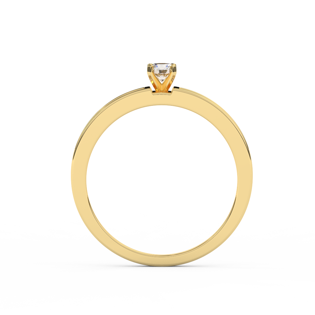 1/2 Cttw Certified Diamond Floris Channel-Setting Ring In 14kt Gold - Fehu Jewels