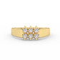 Certified Natural Diamond 1/3 Cttw Boulevard Designer Ring In 14kt Gold