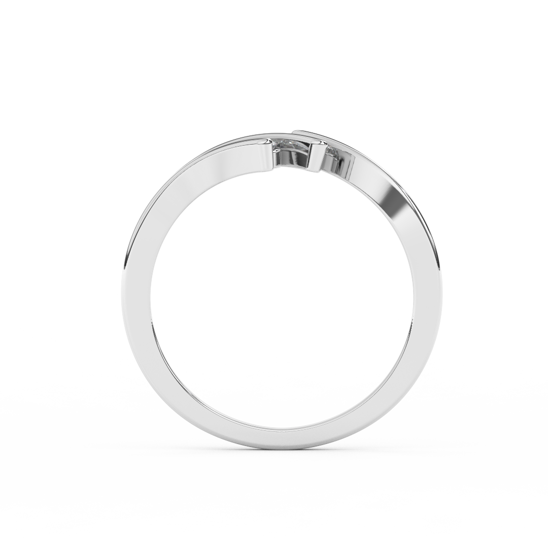 0.10 Cttw Certified Diamond Tension-Setting Cluster Ring In 14kt Gold - Fehu Jewels