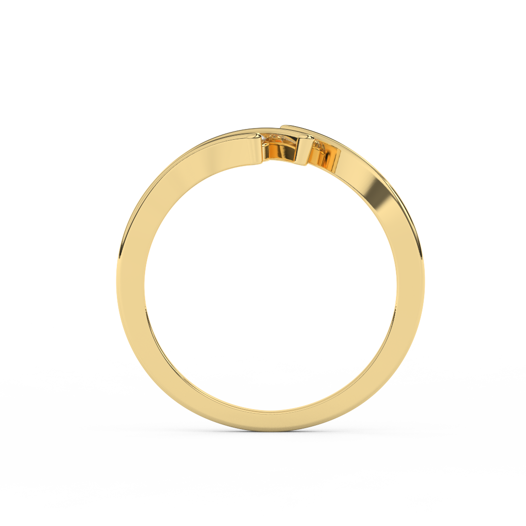 0.10 Cttw Certified Diamond Tension-Setting Cluster Ring In 14kt Gold - Fehu Jewels