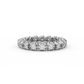 Certified Natural 1 2/5 Cttw Vittore Design Eternity Band In 14kt Gold