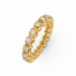 Certified Natural 1 2/5 Cttw Vittore Design Eternity Band In 14kt Gold