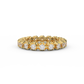 Certified Natural 1 2/5 Cttw Vittore Design Eternity Band In 14kt Gold