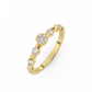 Exquisite 3/7 Cttw Certified Diamond Dot Ring In 14kt Gold