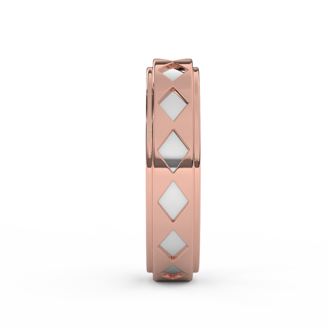 Timeless Elegance Men's Band In 14kt Gold - Fehu Jewels