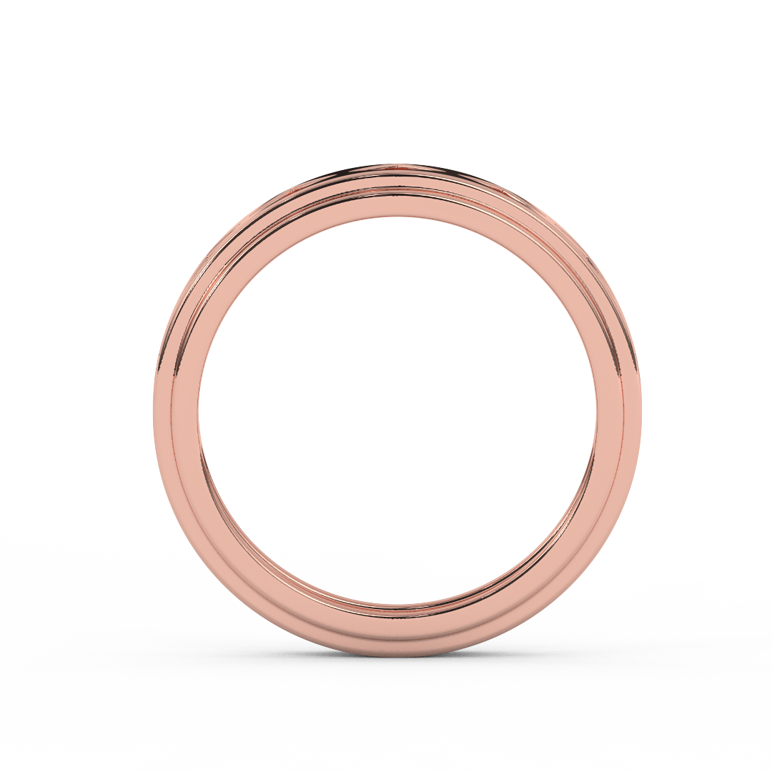 Timeless Elegance Men's Band In 14kt Gold - Fehu Jewels